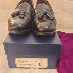 Allen Edmonds Glossy Black Leather Loafers